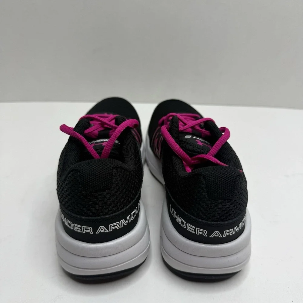 Under Armour Dash RN 2 Women’s Size 5 Black Pink Running Shoes NEW 1285488-003